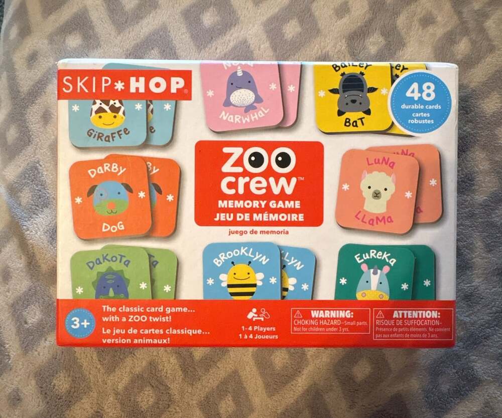 Skip Hop Zoo Crew Memory Game 3+ Age